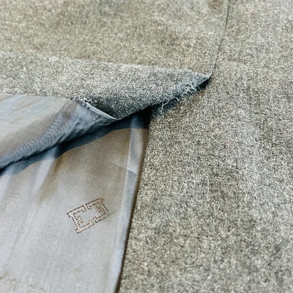 Vintage 80s Escada by Margaretha Ley Grey Pure Wool Pencil Skirt (size 4) - Picture 12 of 12